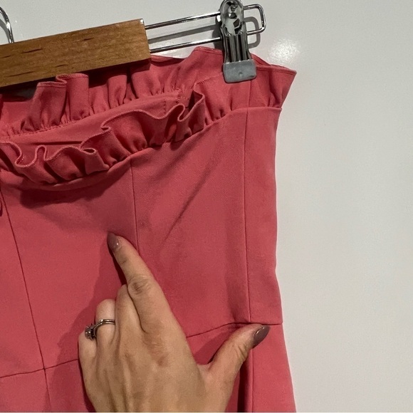 NWT FRENCH CONNECTION Whisper Ruffle-Trim Sweetheart Dress - Picture 7 of 13